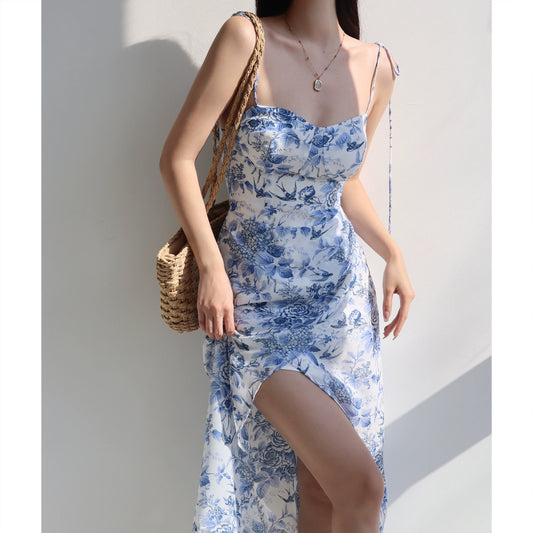Robe bleue tendance pour femme S622