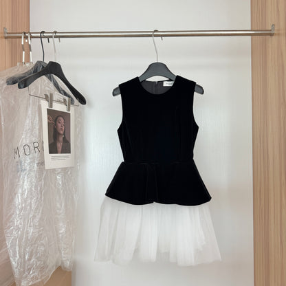 Sexy A line Jewel Neckline Black Short Summer Dress Holiday Party Outfits For Women DP0117