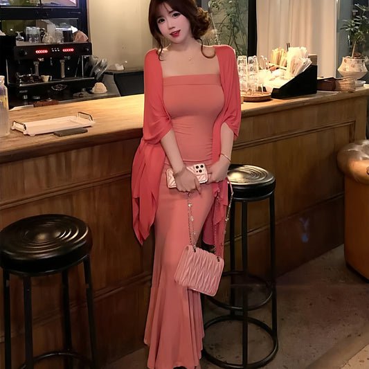 Coral Women's Dress  S182