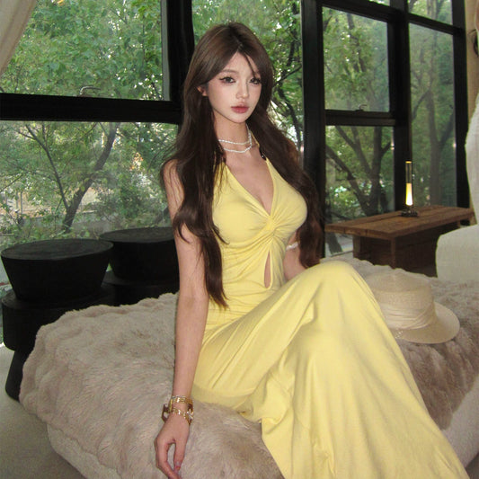Yellow Women Dress S944