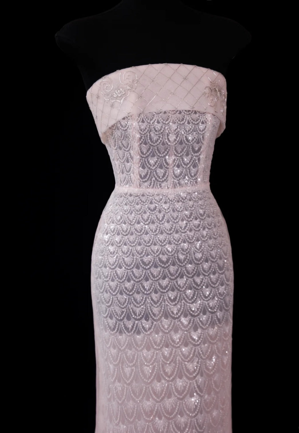 Fairy Pink  Prom Dress Tulle Strapless Sheath Evening Dress S1050