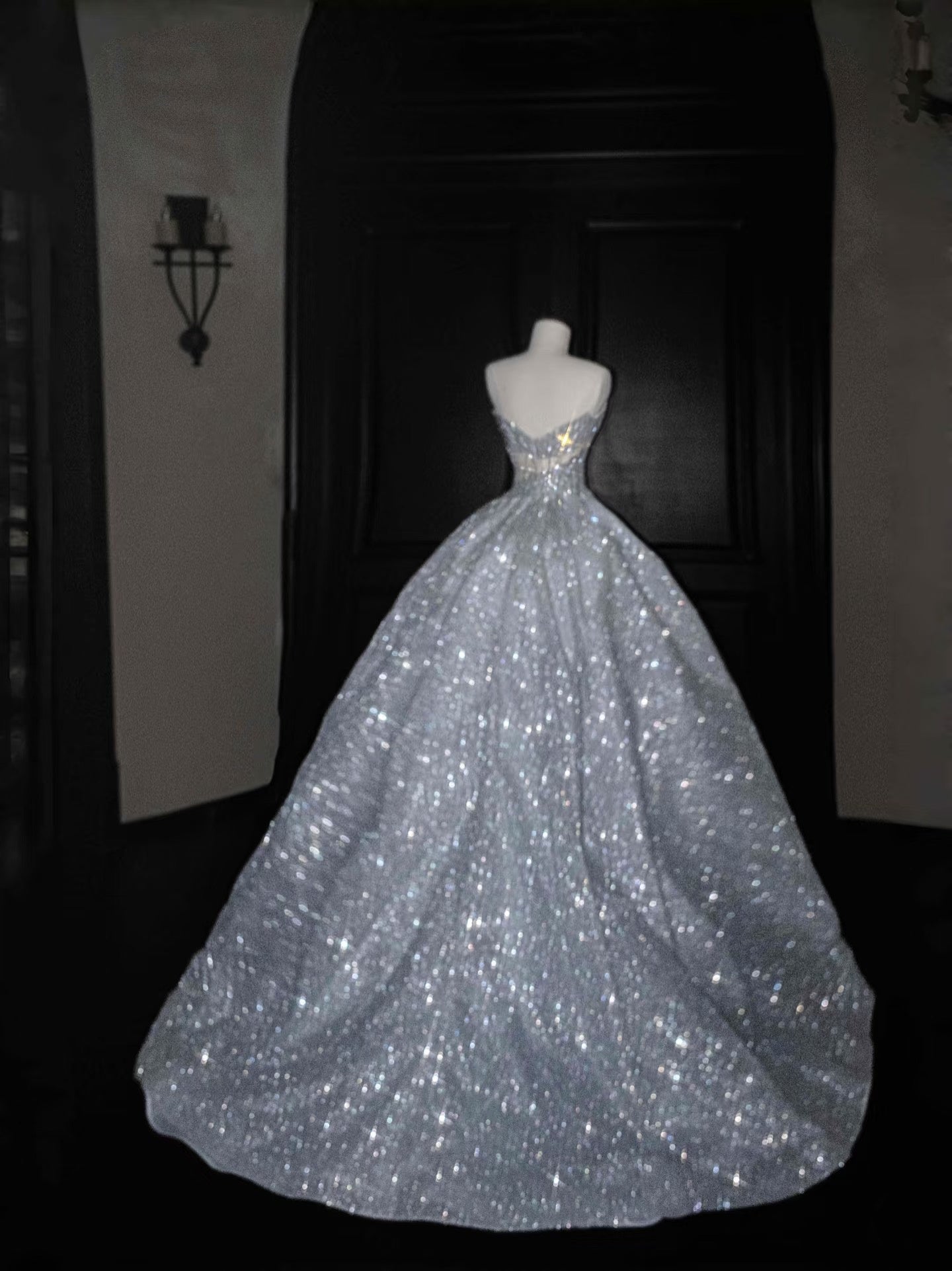 Wunderschönes Ballkleid mit Herzausschnitt und Pailletten, langes Ballkleid, Partykleid, Abschlusskleider DP2725