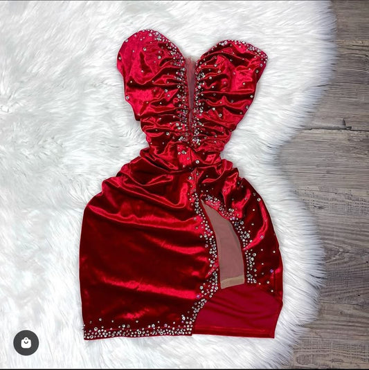 Cute Sheath Sweetheart Red Velvet Short Summer 18th Birthday Dresses Hoco Dress Mini 21st Birthday Outfit Cocktail Dresses W0526