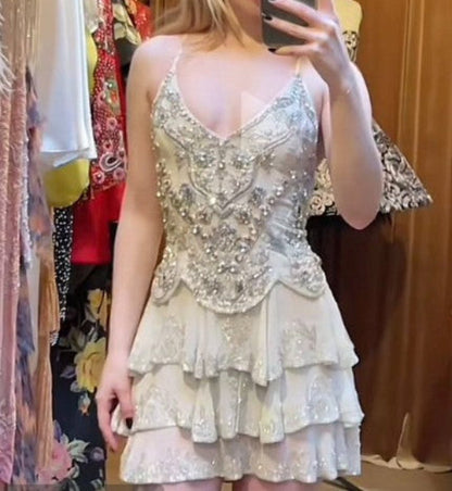 Vintage A Line Spaghetti Straps Chiffon Formal 8th Grade Homecoming Dresses Summer Middle School Hoco Dress 18th Birthday Outfits DH1080