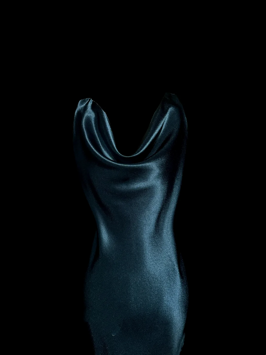 Vintage Mermaid Teal Blue Mother Of Bride Dress Satin Party Gown Knee Length For Summer Women Wedding W833