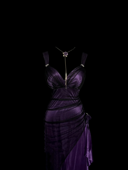 Pretty Sheath Sweetheart Grape Party Dresses Formal Summer Wedding Guest Dresses Wedding Guest Outfits DP2126