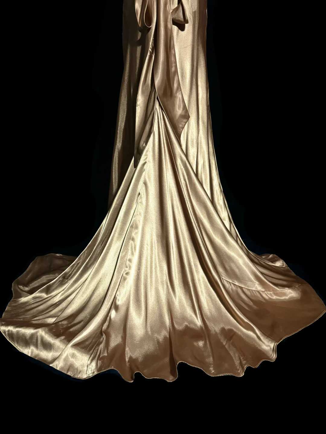 Robe de bal longue en satin style sirène, col en V, style rétro années 1950, style années 1950, tenue de soirée, de remise de diplôme, pour 21e anniversaire, W857