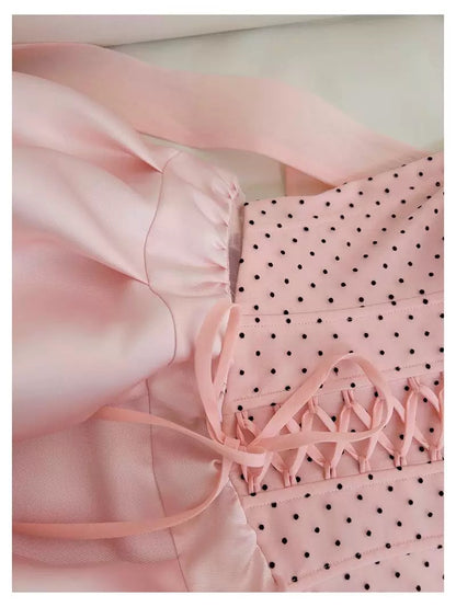 Pretty Ball Gown Sweetheart Sleeveless Satin Pink Summer 16th Birthday Dresses For Teens Hoco Dress Mini 18th Birthday Outfit Cocktail Dresses For Women W910