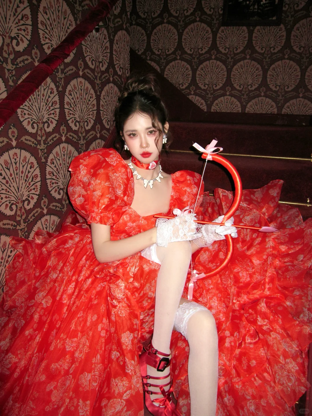 Edles Ballkleid Schatz Rot Schlitz Schichten Lange Ballkleider Partykleid Geburtstag Outfits Abschlusskleider WD094