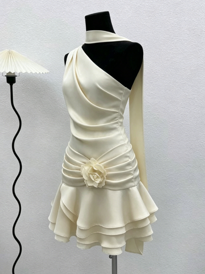 Sexy Sheath One Shoulder Short Mini Formal 8th Grade Homecoming Dresses Middle School Short Cocktail Dress Hoco Outfits DH1892