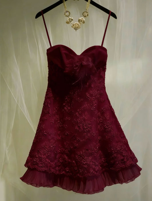 Cute A line Spaghetti Straps Short White Lace Formal 8th Grade Homecoming Dresses Middle School Short Cocktail Gowns Graduation Dress Hoco Outfits DH1893