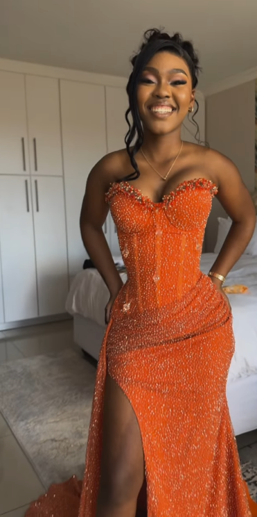Sparkly Mermaid Sweetheart Orange Pailletten Lange Schwarze Mädchen Abend Party Kleider Abendkleid Spezielle Abendkleider Ballkleid DH2337