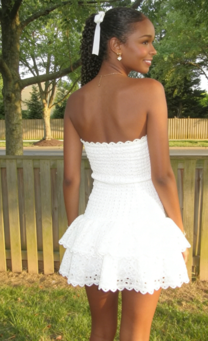 Cute Sheath Sweetheart White Lace Short Formal 8th Grade Homecoming Dresses Summer Middle School Hoco Dress Homecoming Outfits DH520