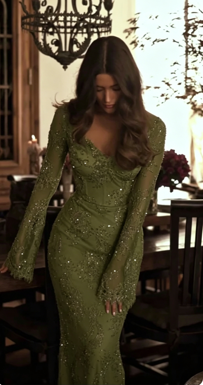 Ethereal Brautkleid Etuikleid V-Ausschnitt Spitze Lange Ärmel Weiß Brautkleider Brautkleider DH855