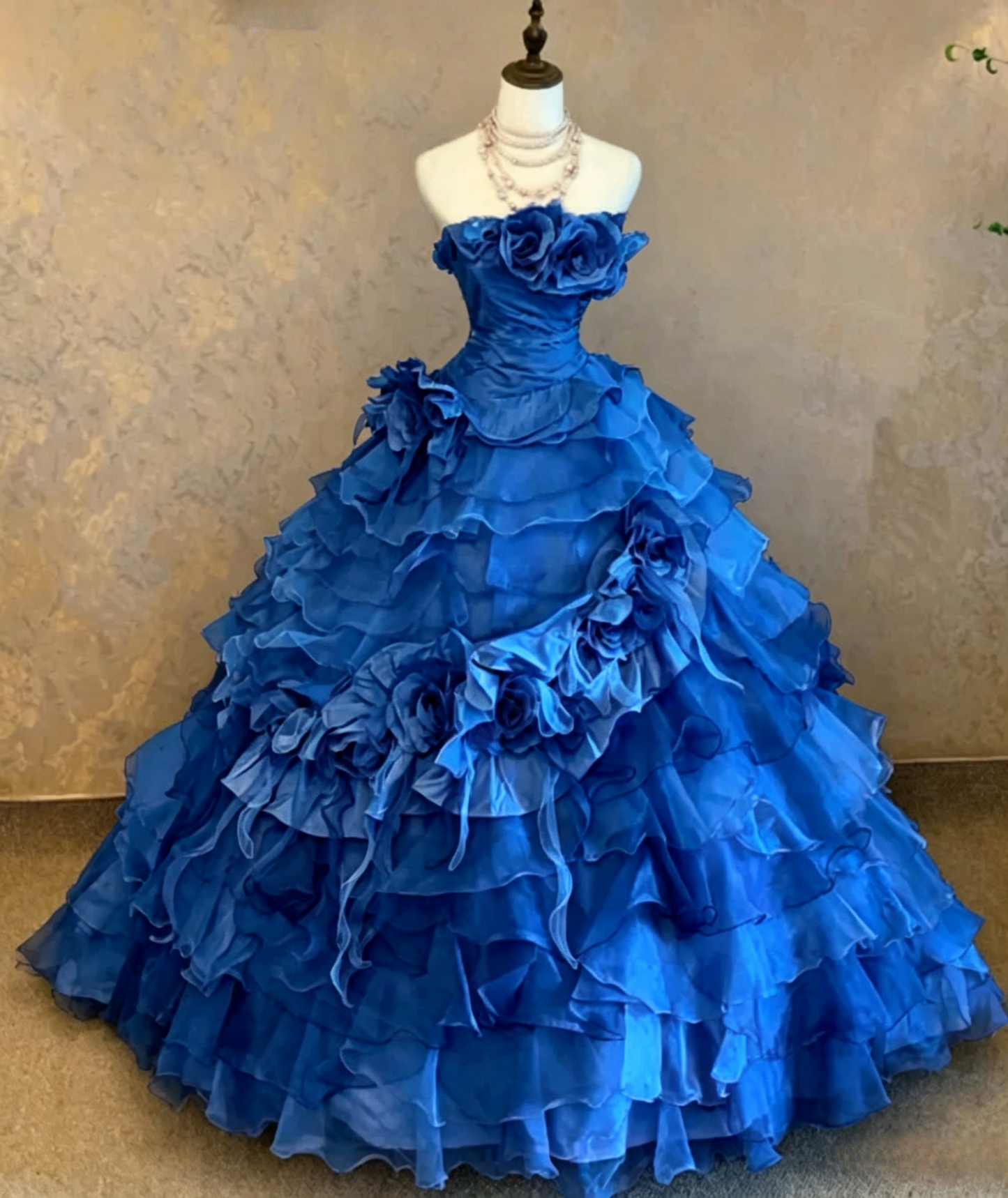 Gorgeous Strapless Ball Gown Pink Long Prom Dresses Tulle Sleeveless Birthday Dresses Applique Pink Quinceanera Dresses DP04204