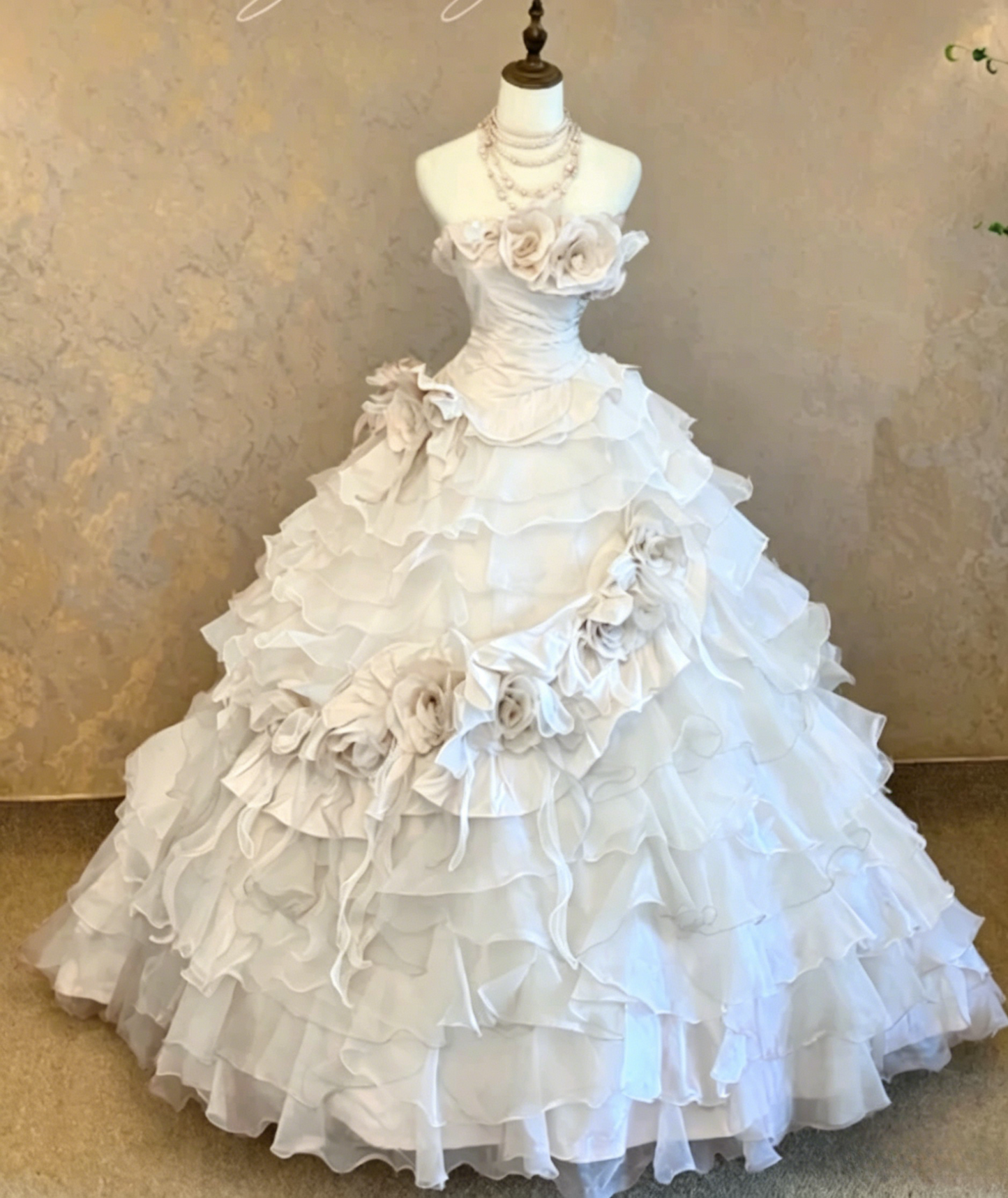Gorgeous Strapless Ball Gown Pink Long Prom Dresses Tulle Sleeveless Birthday Dresses Applique Pink Quinceanera Dresses DP04204