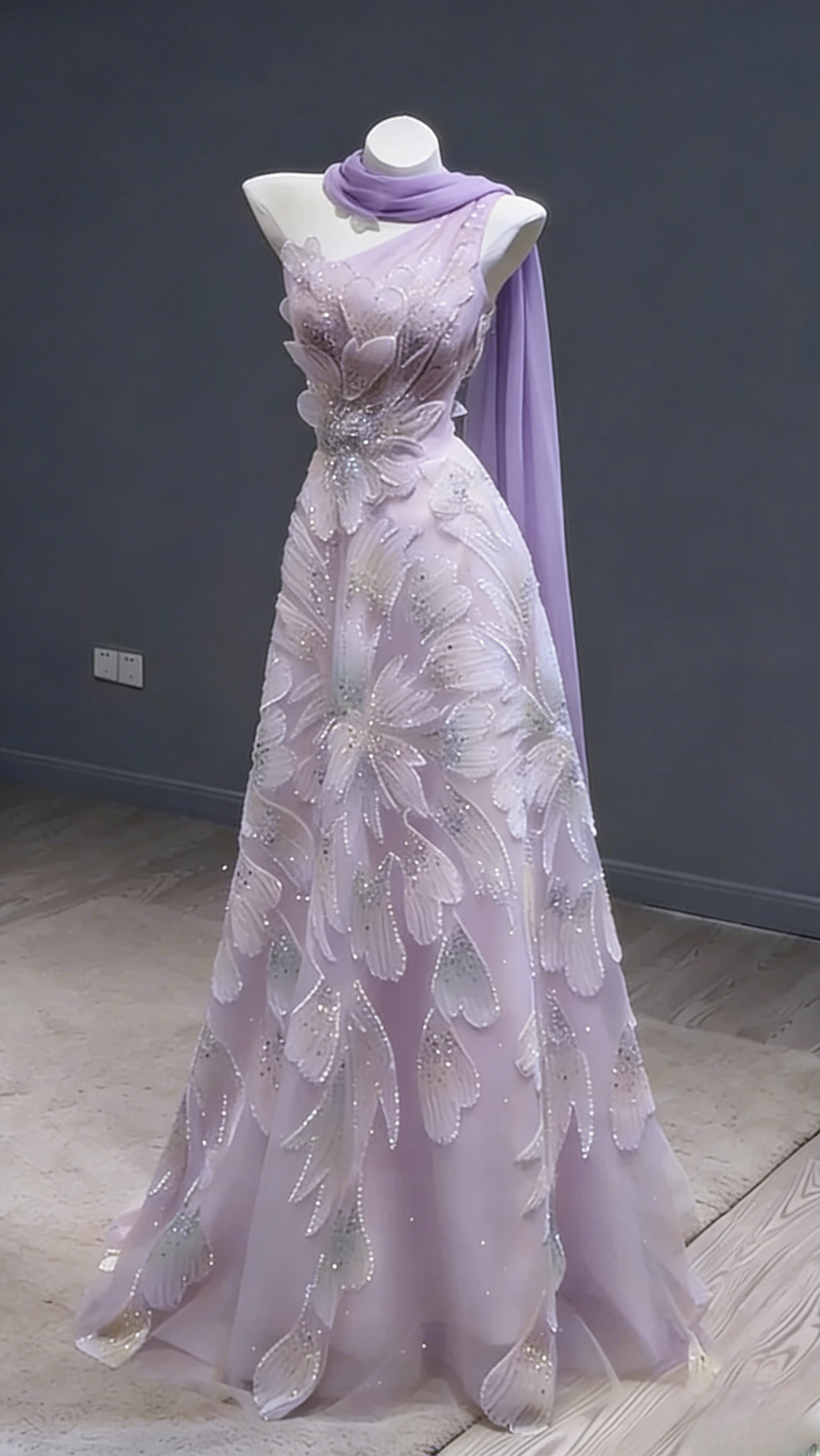 Fairy A-Line Yellow Long Prom Dresses Tulle Beaded One-shoulder Evening Dresses Sleeveless Birthday Dresses DP04636