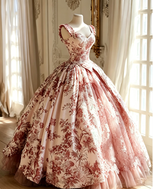 Gorgeous A-Line  Long Prom Dresses Tulle Floral Green Evening Dresses Straps Birthday Dresses DP04676