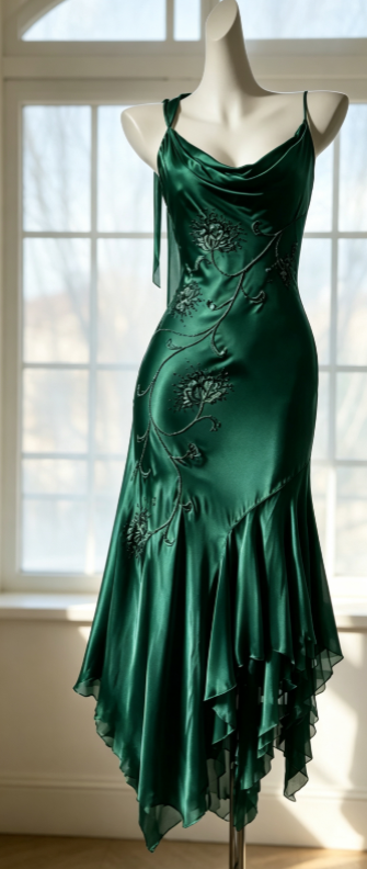 Fashion Spaghetti Straps Sheath Satin Long Evening Dress Purple Prom Dress DP05599