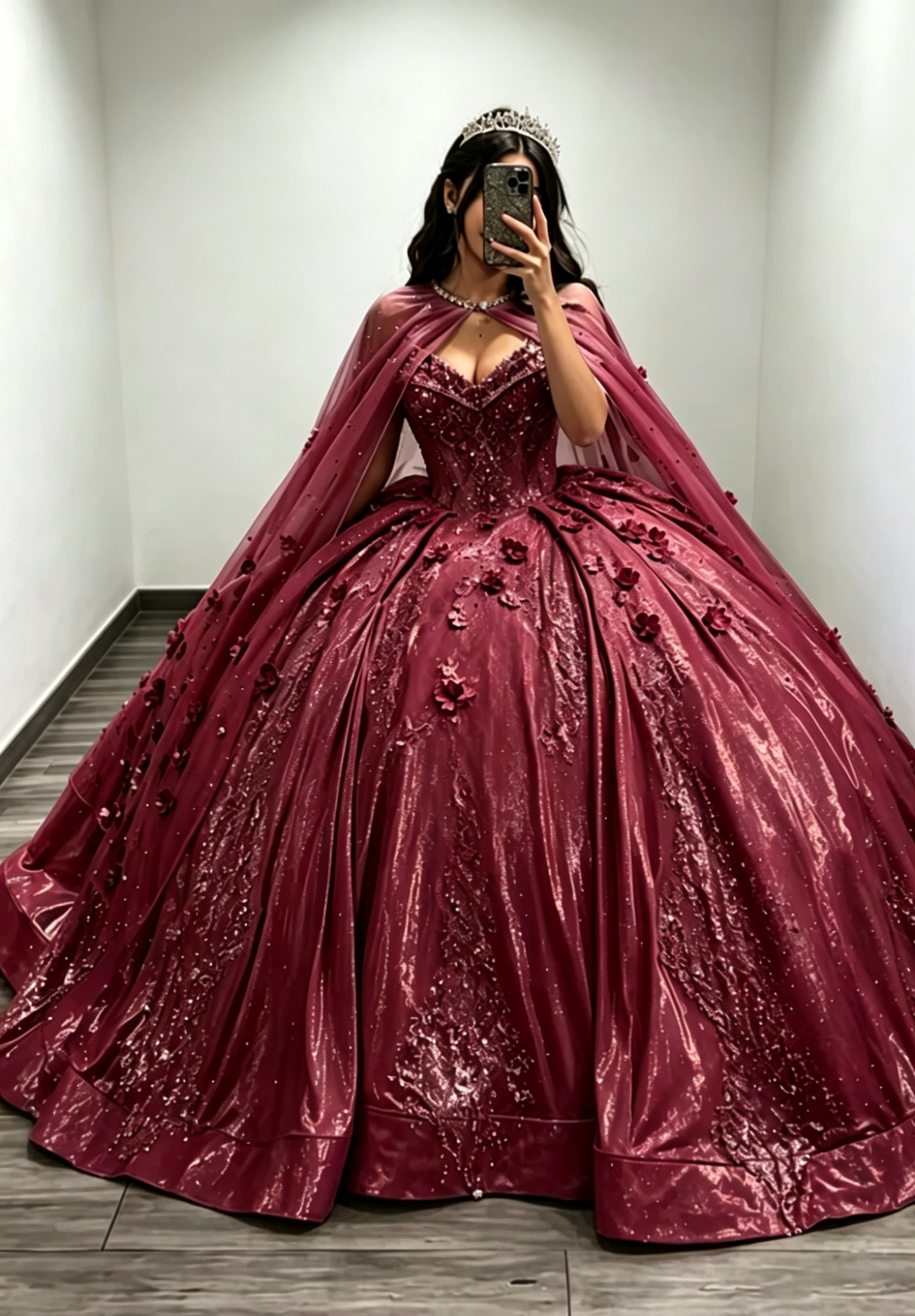 Gorgeous Sweetheart Ball Gown Quinceanera Dress Satin Applique Long Birthday Dress Pale Blue Sweet 16 Dress DP05644