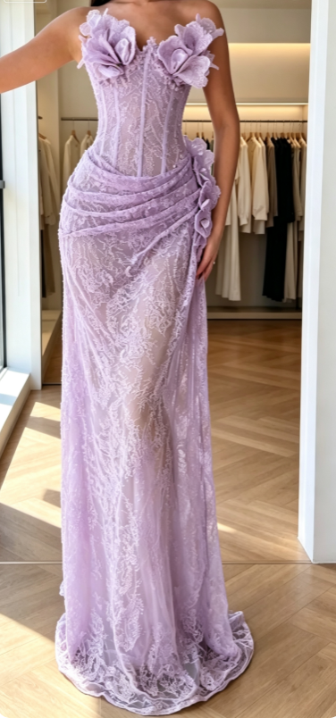 Chic Yellow Prom Dress Sweetheart Sheath Lace Long Evening Dress DP05868