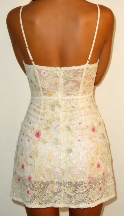 Fashion White Birthday Dress Sheath Lace Homecoming Dress DP06736