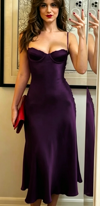Cute Sheath Spaghetti Straps Red Summer Tea Length Holiday Dress Hoco Dress 18th Birthday Outfit Cocktail Dresses DP2108