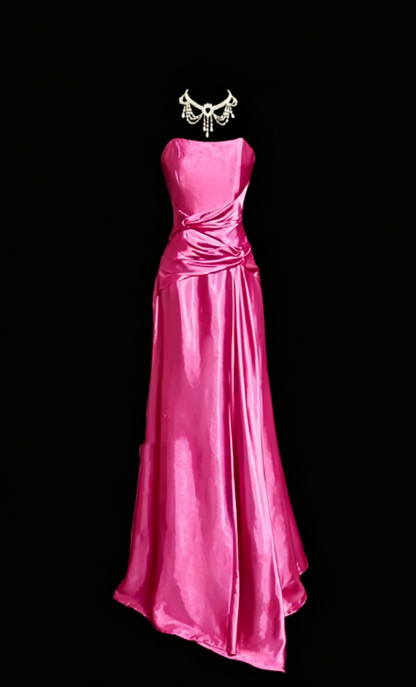 Classy Mermaid Royal Blue Satin Maxi Dress Evening Dress Long Prom Dresses DP238