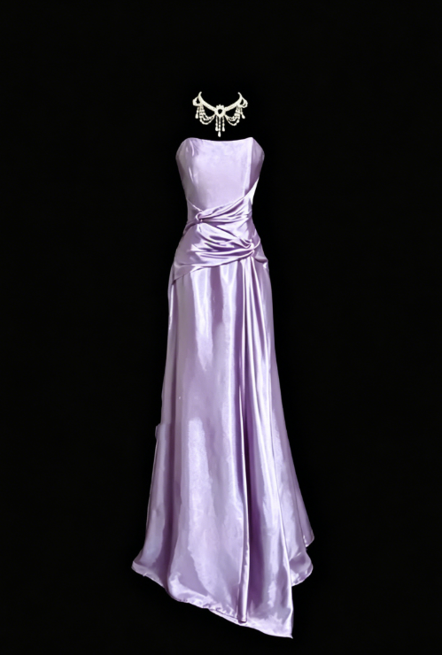 Classy Mermaid Royal Blue Satin Maxi Dress Evening Dress Long Prom Dresses DP238
