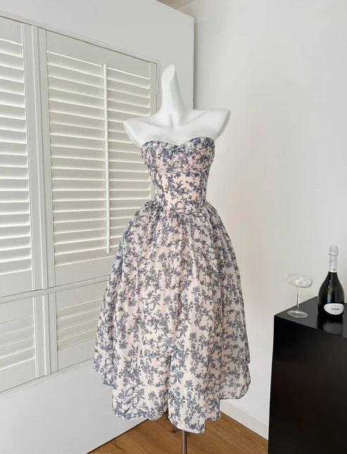 Sexy Ball Gown Sweetheart Floral Summer Dress Homecoming Dresses Party Outfits For Women DP2102