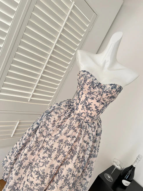 Sexy Ball Gown Sweetheart Floral Summer Dress Homecoming Dresses Party Outfits For Women DP2102