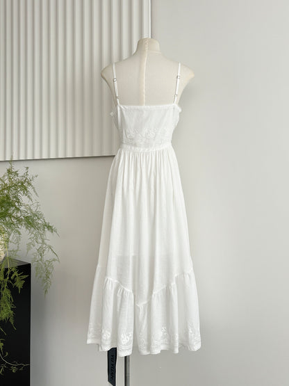 Sexy A line Spaghetti Straps Floral Summer Dress Holiday Party Outfits For Women DP0081
