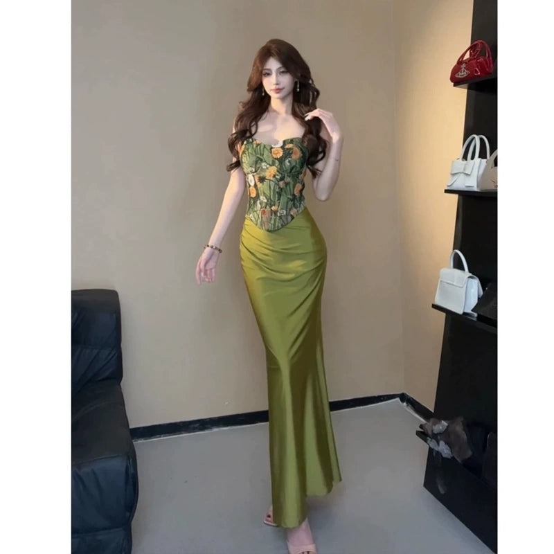 Fashion Green Dress S910
