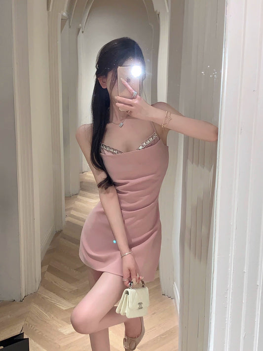 Robe rose pour femme S957