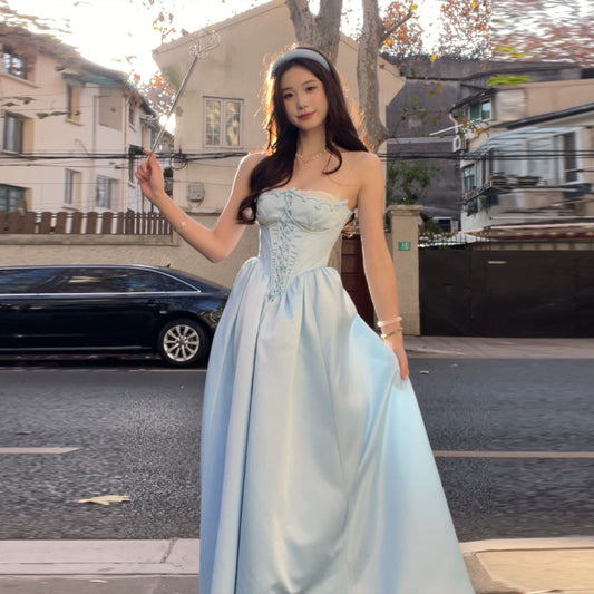Robe bleue pour femme S962