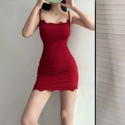 Robe rouge tendance S794
