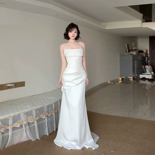 White Women Dress S985