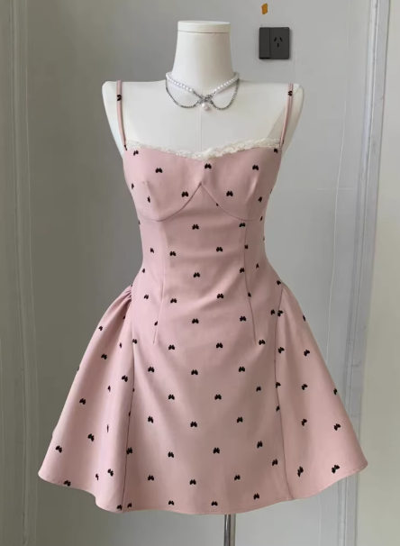 Robe rose tendance S839