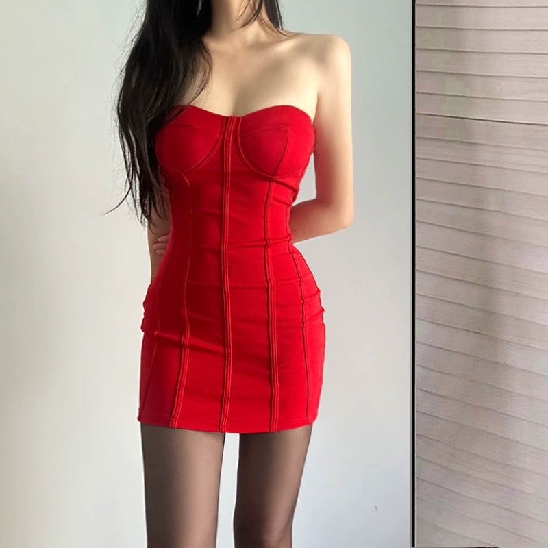 Fashion Burgundy Dress S877