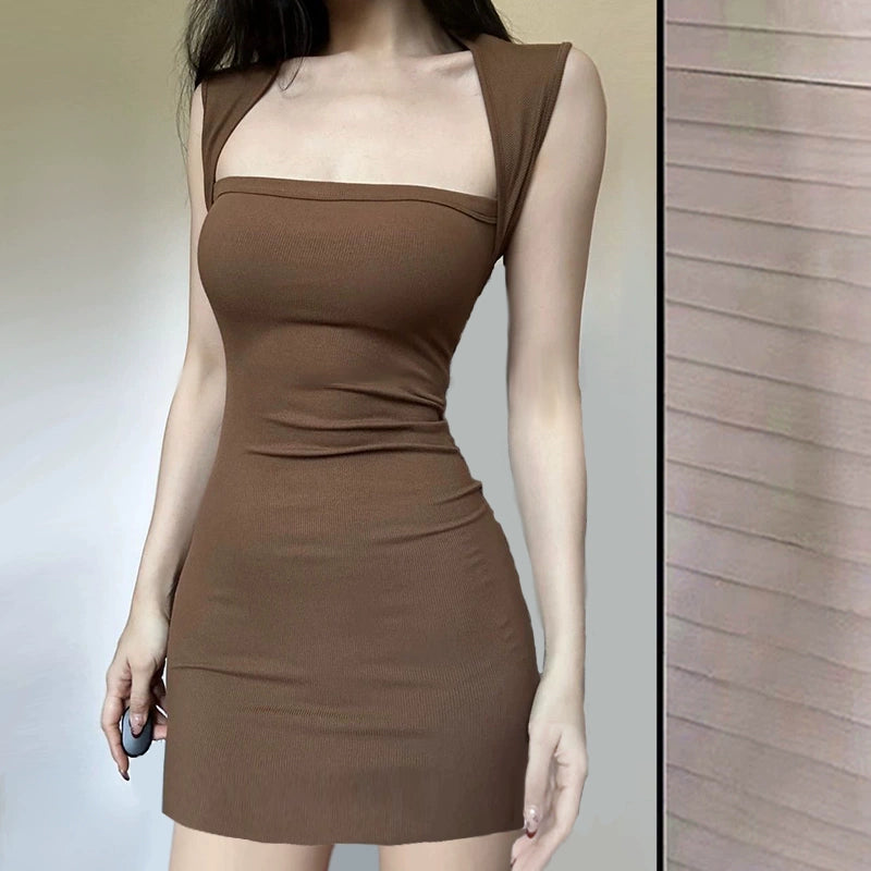 Fashion Brown Dress  S878