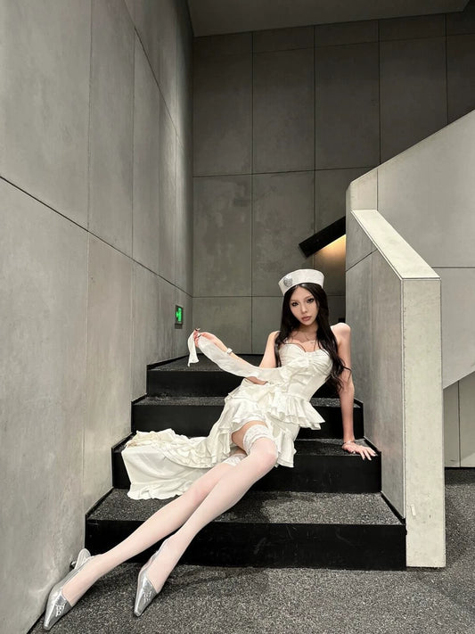 Robe blanche tendance S787