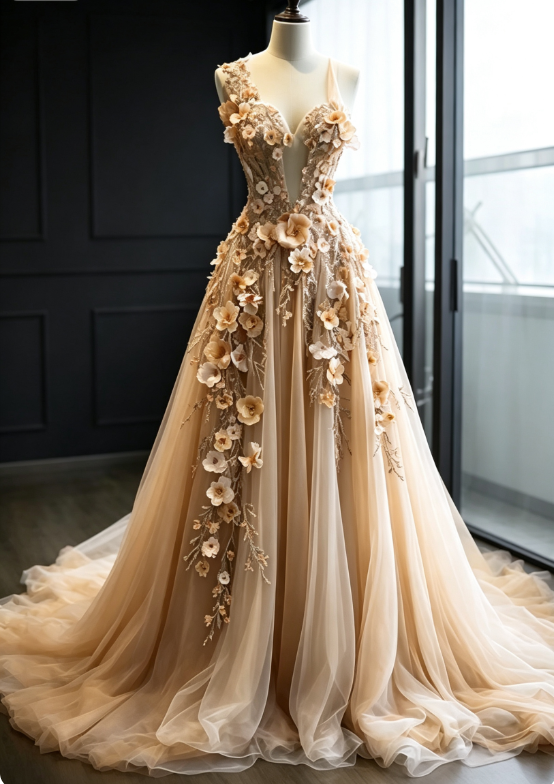 Pretty Ball Gown Sweetheart Pink Tulle Long Quinceanera Dress Formal Short Sleeves Flowers Vestido De 15 Anos Sweet 16 Dress W0288