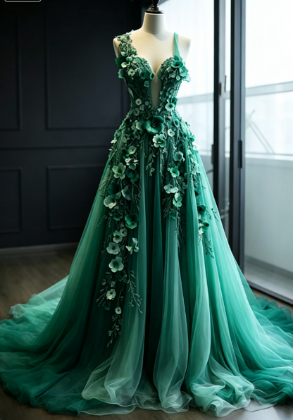 Pretty Ball Gown Sweetheart Pink Tulle Long Quinceanera Dress Formal Short Sleeves Flowers Vestido De 15 Anos Sweet 16 Dress W0288